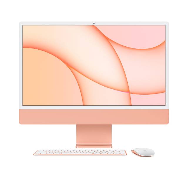 24 iMac Retina 4.5K display: Apple M1/8core CPU/8core GPU, 256GB-Orange(Z132)