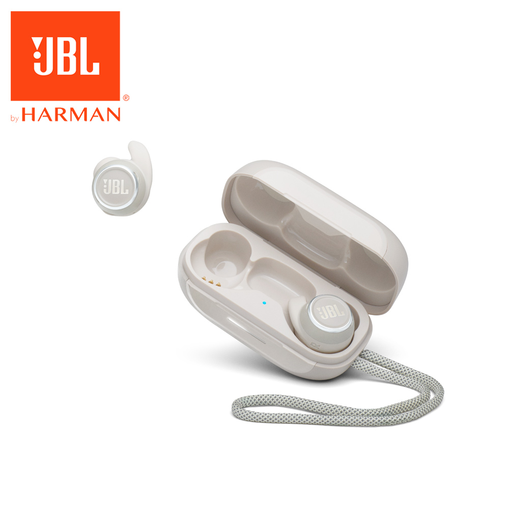 JBL Reflect Mini NC 真無線防水降噪運動耳機(白色)
