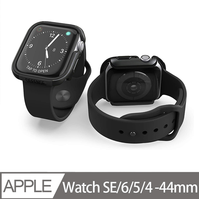 刀鋒Edge系列 Apple Watch Series SE / 6 / 5 / 4 44mm 鋁合金保護殼-黑