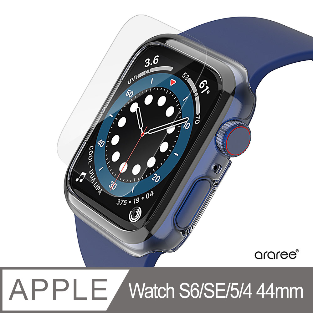 Araree Apple Watch S6/SE/5/4 44mm 抗刮螢幕保護貼(2片裝)