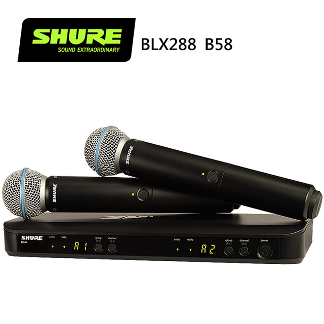 SHURE BLX288 / BETA58 雙手握無線人聲麥克風系統-原廠公司貨